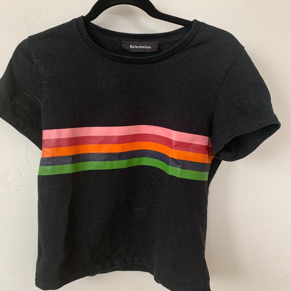 REFORMATION Cropped T-shirt